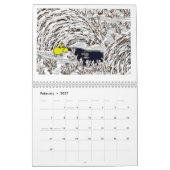 Mural calendrier d'âne (Feb 2027)