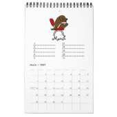 Mural Calendrier d'anniversaire de bande dessinée de (Mar 2027)