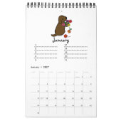 Mural Calendrier d'anniversaire de bande dessinée de (Jan 2027)