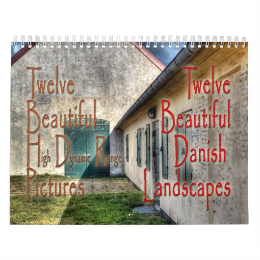 Mural calendrier danois de 12 beau paysages (Protection)