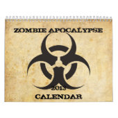Mural Calendrier d'apocalypse de zombi (Protection)