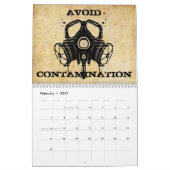 Mural Calendrier d'apocalypse de zombi (Feb 2027)