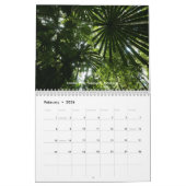 Mural Calendrier d'arbres de forêt tropicale (Feb 2026)