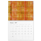 Mural Calendrier d'art abstrait (Feb 2027)