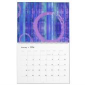 Mural Calendrier d'art abstrait (Jan 2026)