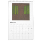 Mural Calendrier d'art abstrait (Mar 2027)
