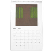 Mural Calendrier d'art abstrait (Mar 2026)
