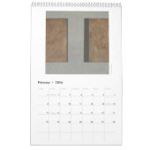 Mural Calendrier d'art abstrait (Feb 2026)