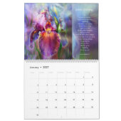 Mural Calendrier d'art curatif de Chakras (Jan 2027)