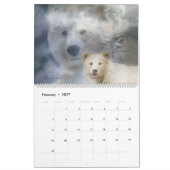 Mural Calendrier d'art d'animaux d'essence minérale (Feb 2027)