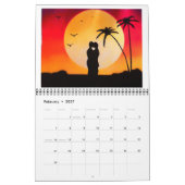 Mural Calendrier d'art de 2016 jets (Feb 2027)