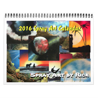 Mural Calendrier d'art de 2016 jets