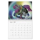 Mural Calendrier d'art de dragon (Mar 2027)