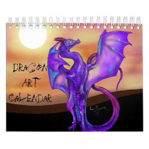 Mural Calendrier d'art de dragon
