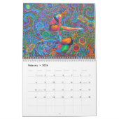 Mural Calendrier d'art de yoga par Karmym pour 2016 (Feb 2026)