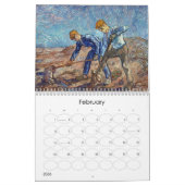 Mural Calendrier d'art d'impressionisme (Feb 2026)