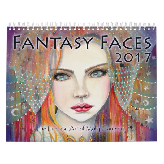 Mural Calendrier d'art Fantasy Faces 2017 Molly Harrison (Protection)