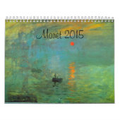 Mural Calendrier d'art français Monet 2015 (Protection)