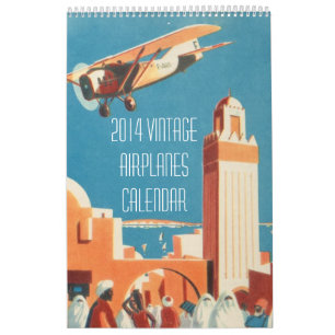 Mural Calendrier d'avions du cru 2014