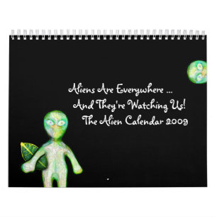 Mural calendrier de 2009 aliens