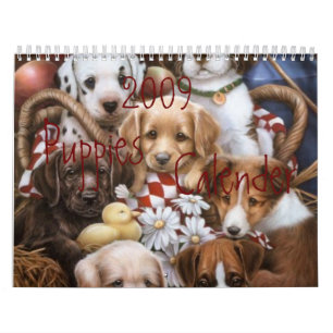 Mural Calendrier de 2009 chiots