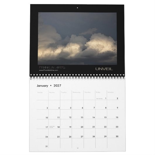 Mural Calendrier de 2012 paysages (Jan 2027)