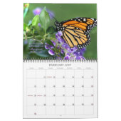 Mural Calendrier de 2014 inspirations - papillons (Feb 2027)