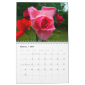 Mural Calendrier de 2015 fleurs (Feb 2027)