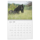 Mural Calendrier de 2018 juments frisonnes et de (Mar 2027)