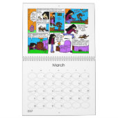 Mural Calendrier de "bandes dessinées de dimanche" du (Mar 2027)