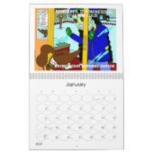 Mural Calendrier de "bandes dessinées de dimanche" du (Jan 2027)