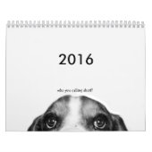 Mural Calendrier de Basset Hound (Protection)