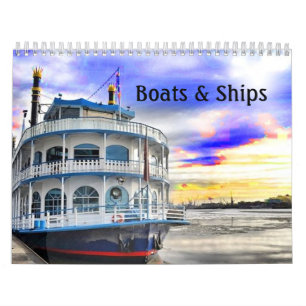 Mural Calendrier de bateaux et de bateaux