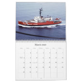 Mural Calendrier de bateaux et de bateaux 2009 (Mar 2026)