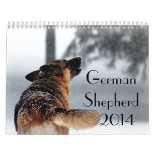 Mural Calendrier de berger allemand