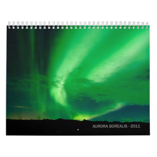 Mural Calendrier de Borealis 2011 de l'aurore