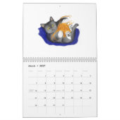 Mural Calendrier de boules et de chatons de fil (Mar 2027)