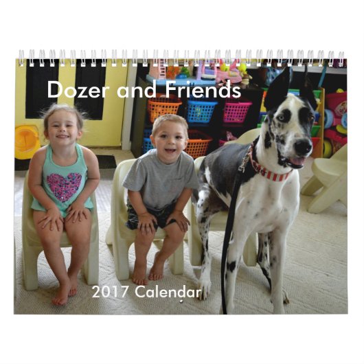 Mural Calendrier de bouteur et d'amis 2017 (Protection)