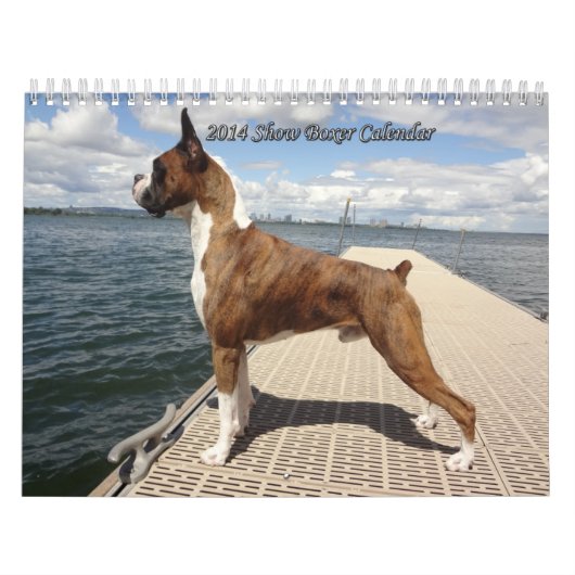 Mural Calendrier de boxeur de 2014 expositions (Protection)