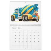 Mural Calendrier de camion de construction de 2017 (Feb 2026)