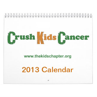 Mural Calendrier de Cancer de 2013 enfants d'écrasement