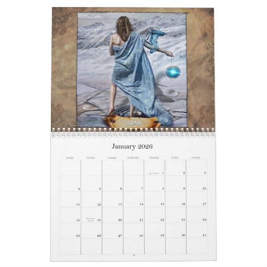 Mural Calendrier de carte enchanté par 2011 (Jan 2026)