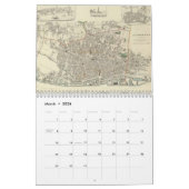 Mural Calendrier de cartographie d'îles britanniques (Mar 2026)