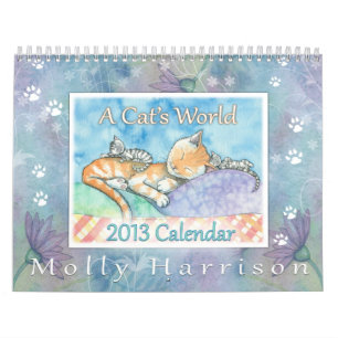 Mural Calendrier de chats 2013 par Molly Harrison