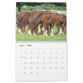 Mural Calendrier de cheval (Mar 2026)