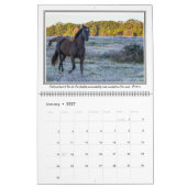 Mural Calendrier de cheval de 12 mois avec des vers de (Jan 2027)