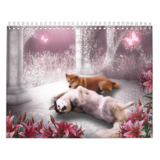 Mural Calendrier de chien d'imaginaire