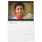 Mural Calendrier de citation du sourire 2014 d'opération (Feb 2027)