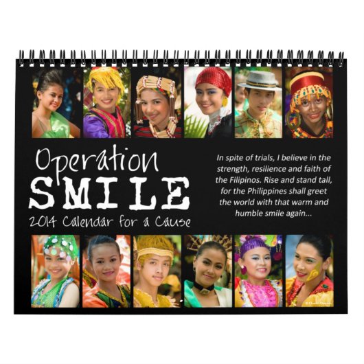 Mural Calendrier de citation du sourire 2014 d'opération (Protection)
