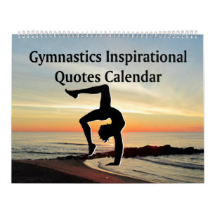 MURAL CALENDRIER DE CITATION GYMNASTIQUE PITTORESQUE